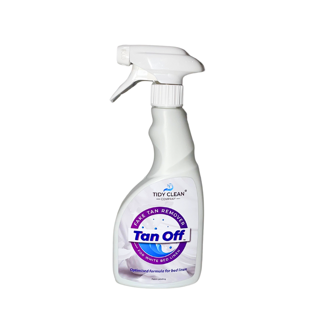 Tan Off™️—Fake Tan Remover for White Bed Linen 500mls